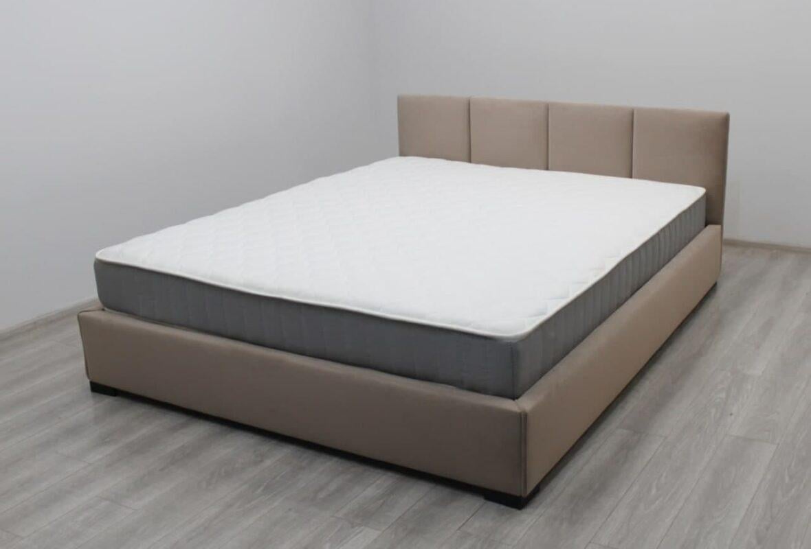 Кровать Шик Галичина Фабио дерево/ткань c подъемником с мягким изголовьем без матраса двуспальная 160х200 см Бежевый