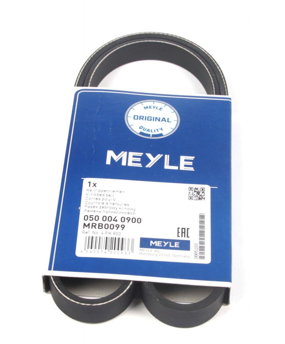 Ремень генератора Meyle Suzuki Baleno 95-02/Toyota Auris/Verso 1.3-1.6 i 10- 4PK900- 050 004 0900