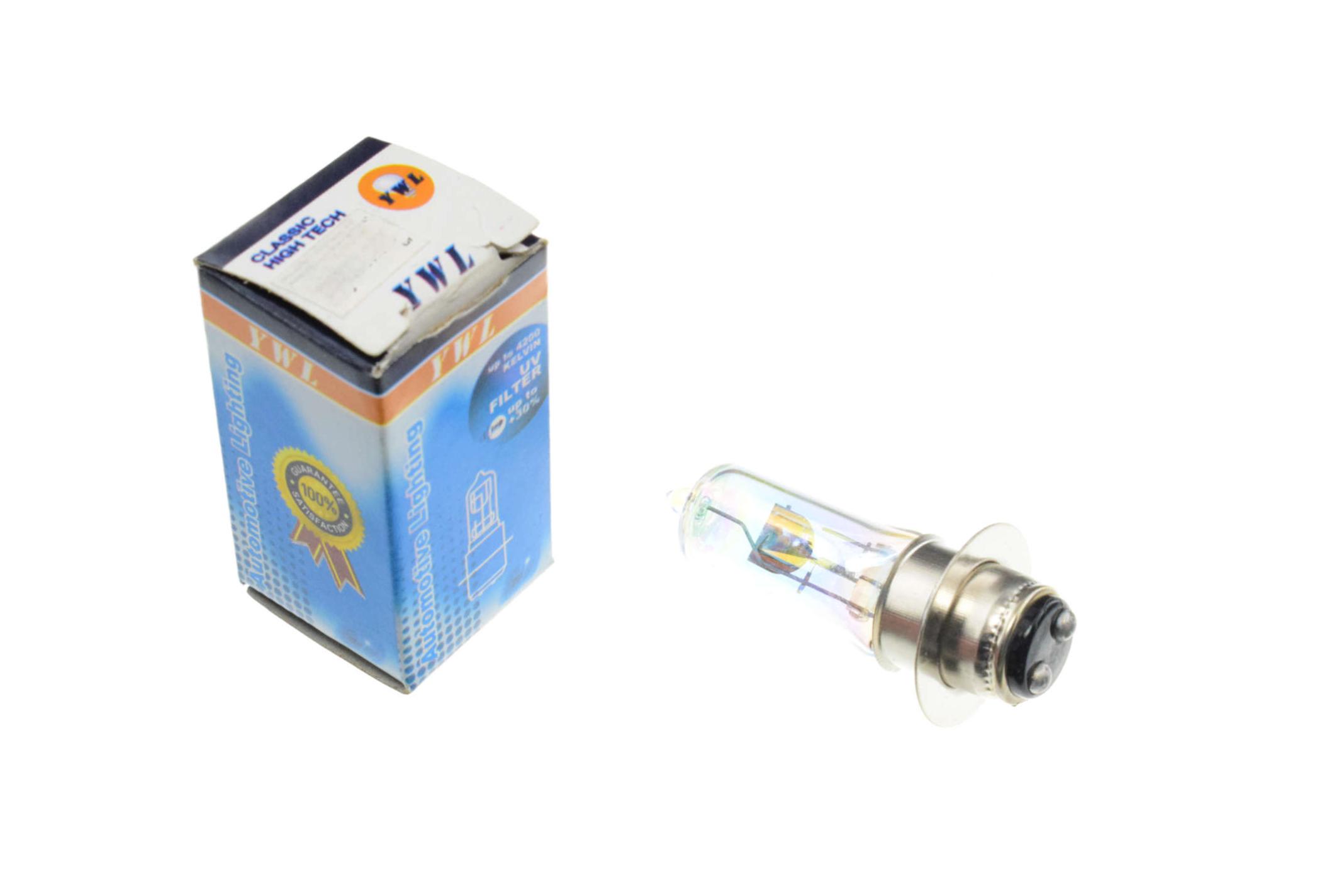 Лампа YWL P15D-25-1 1PIN 12V 35W/35W Розовый (L-215)