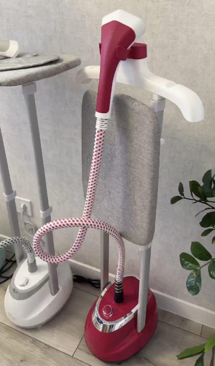 Відпарювач для одягу вертикальний з вішалкою Zepline ZP-129 3000 Вт Червоний (MUL0449) - фото 5