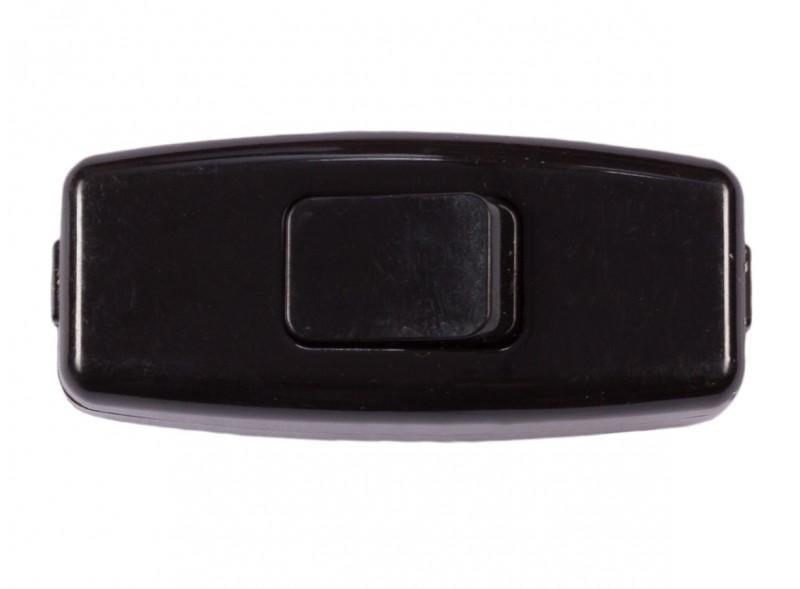 Вимикач для бра Luxel 6А 250V IP20 Чорний (27848820)