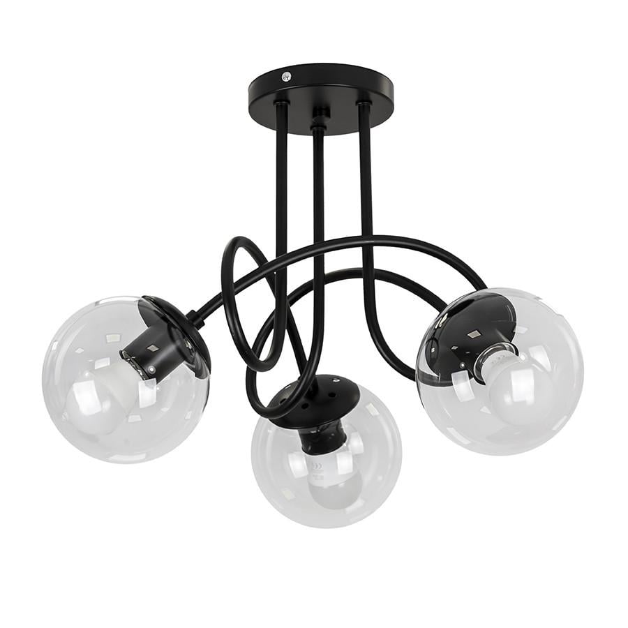 Люстра 7529903-3 bk/cl Черный/Прозрачный (lvs4724)