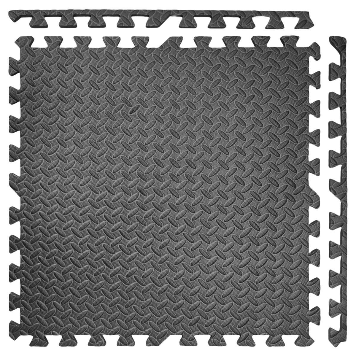 Пол пазл модульне покриття для підлоги Sticker Wall SW-00001169 600x600x10 мм Чорний - фото 8