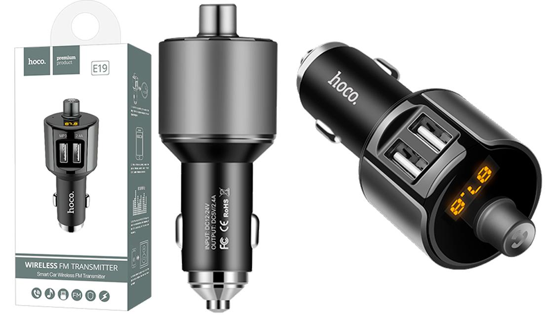 FM-трансмиттер E19 Bluetooth 5.0 USBx2 (MAW-28231_496) - фото 2 FM-трансмиттер E19 Bluetooth 5.0 USBx2 (MAW-28231_496) - фото 2