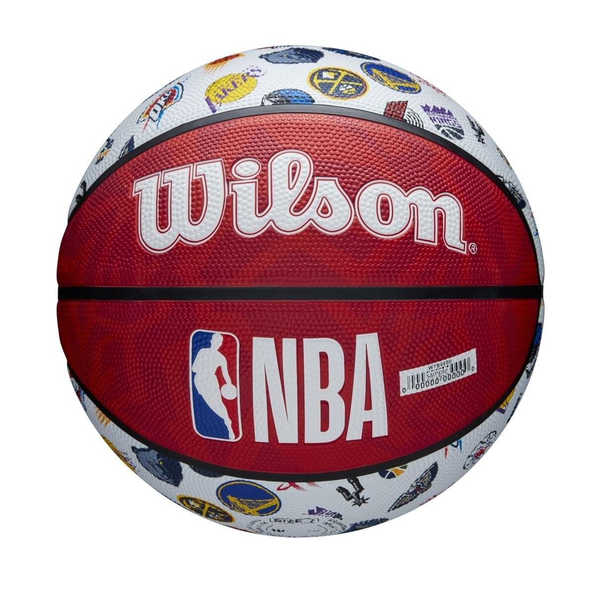 М'яч баскетбольний Wilson NBA All Team Basketball Outdoor 7 7 вуличний (WTB1301XBNBA) - фото 2