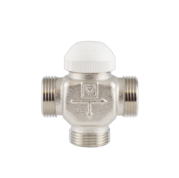 Клапан терморегулирующий трехходовой Herz CALIS-ТС-RD 1" DN20 М28х1,5 с внешней присоединительной резьбой 1" 3/4"