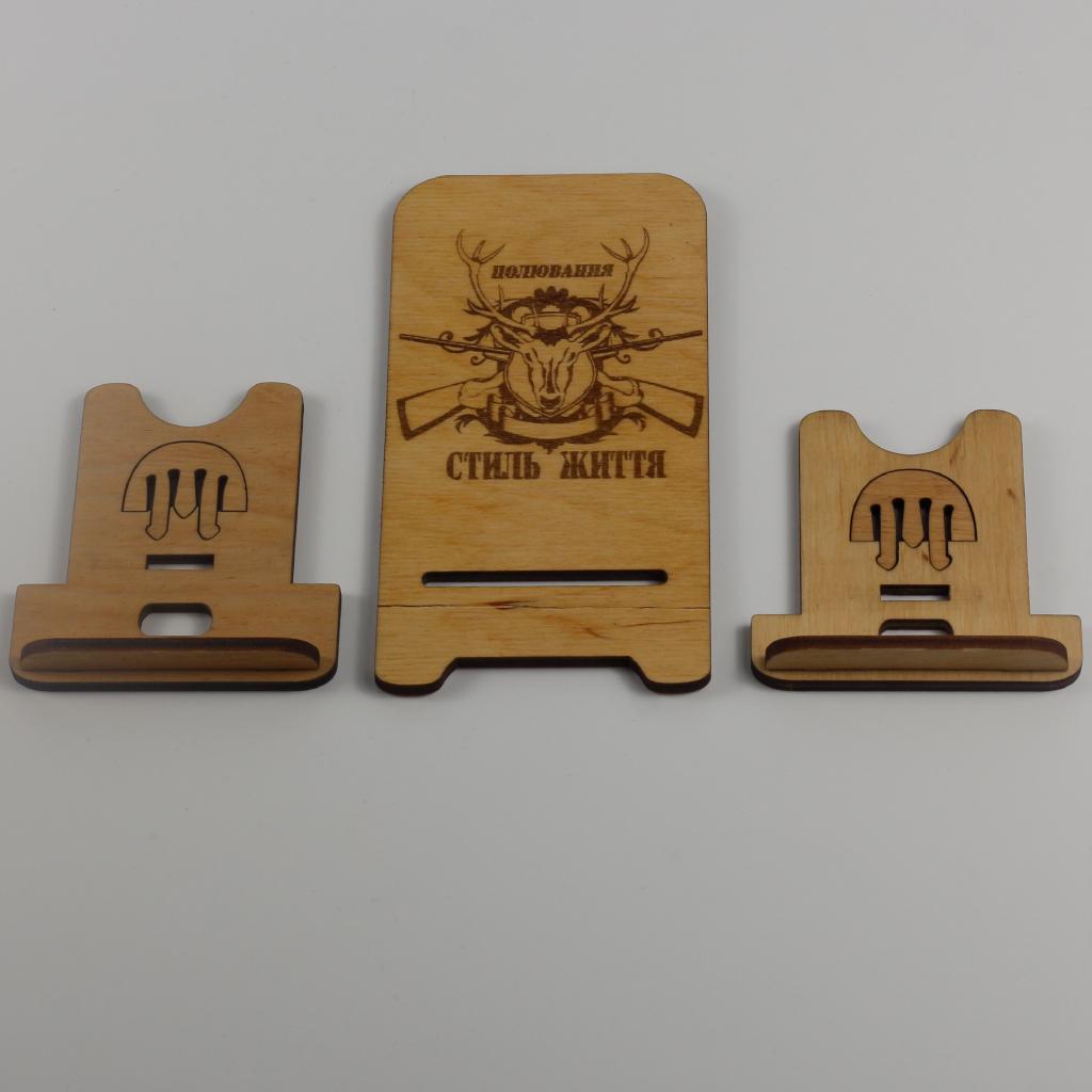 Підставка-тримач для телефону з дерева 46 (03020049) - фото 2 Підставка-тримач для телефону з дерева 46 (03020049) - фото 2