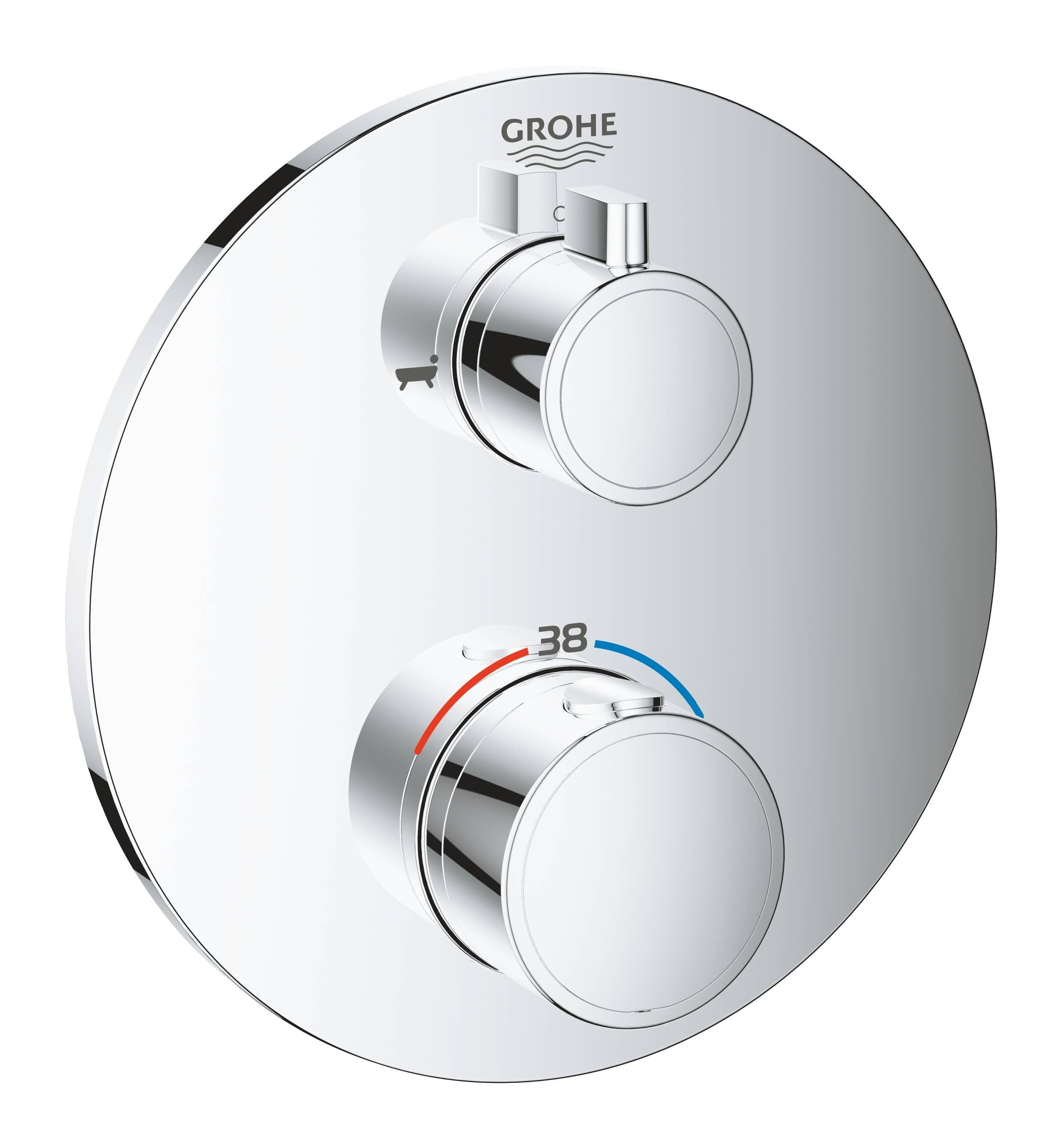 Наружная часть смесителя Grohe Grohtherm 24077000 с термостатом Хром (150365)