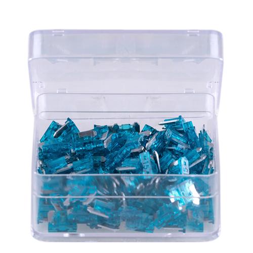 Автомобильные предохранители микро 15 А 100 шт. (1037-7 15A)