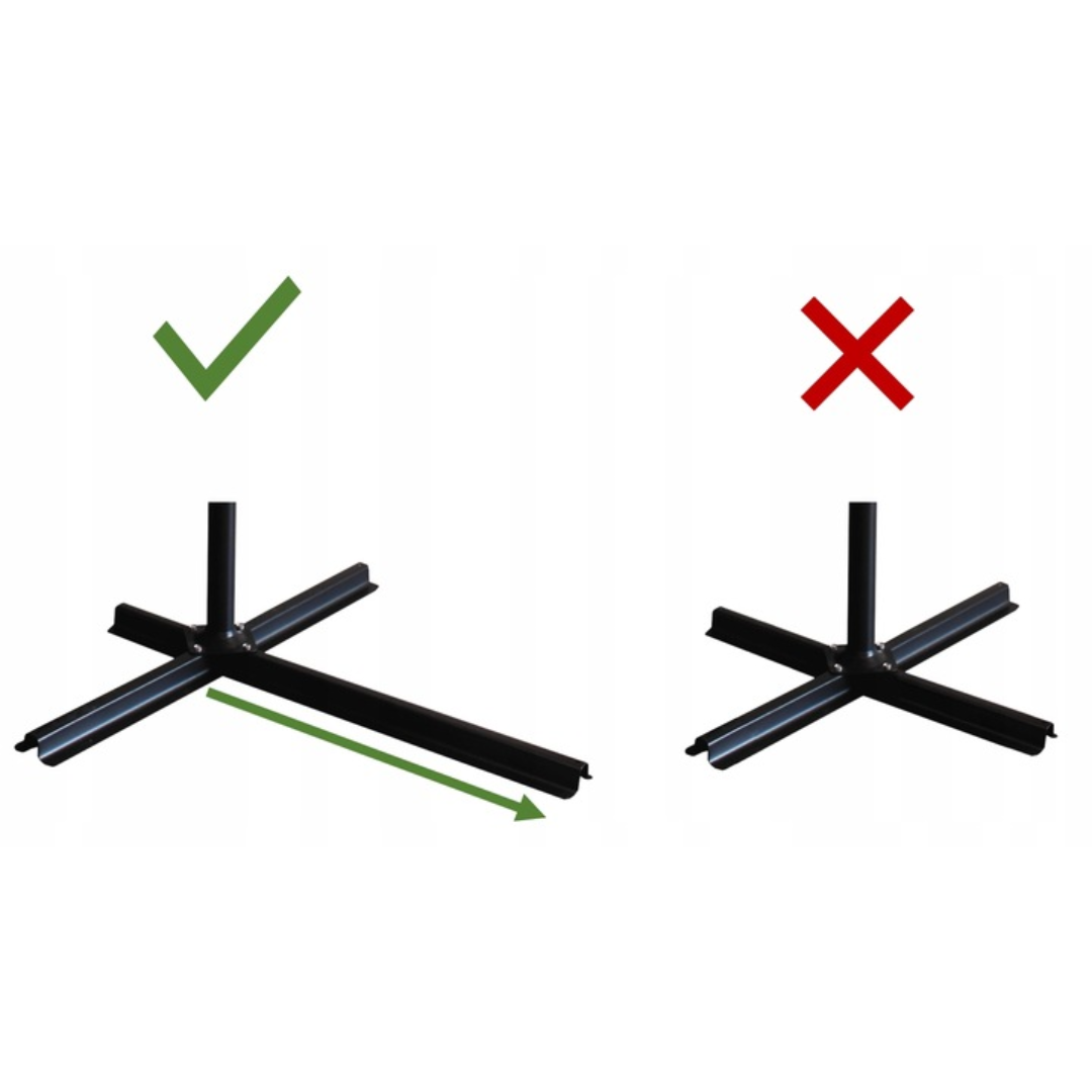 Зонтик садовый Di Volio EMPOLI 350 см и основа садового зонтика Серый (1631) - фото 12