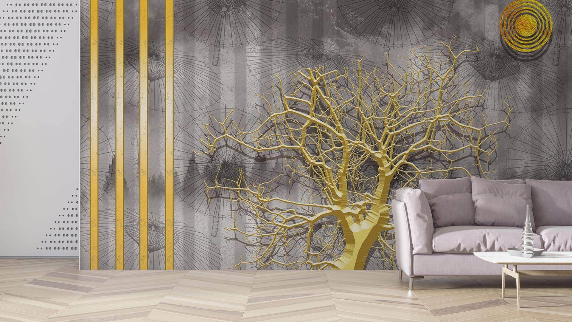 Фотообои флизелиновые Styleo Print-walls Дерево света 0809 350х270 см (Pw-0809/3)