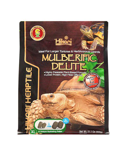Корм Hikari Mulberific Delite для сухопутных растительноядных черепах палочки XL 600 г (20644)