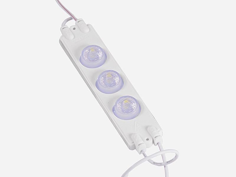 Светодиодный модуль SMD3030 3 LED 220В 1.6Вт IP65 холодный белый (4876)