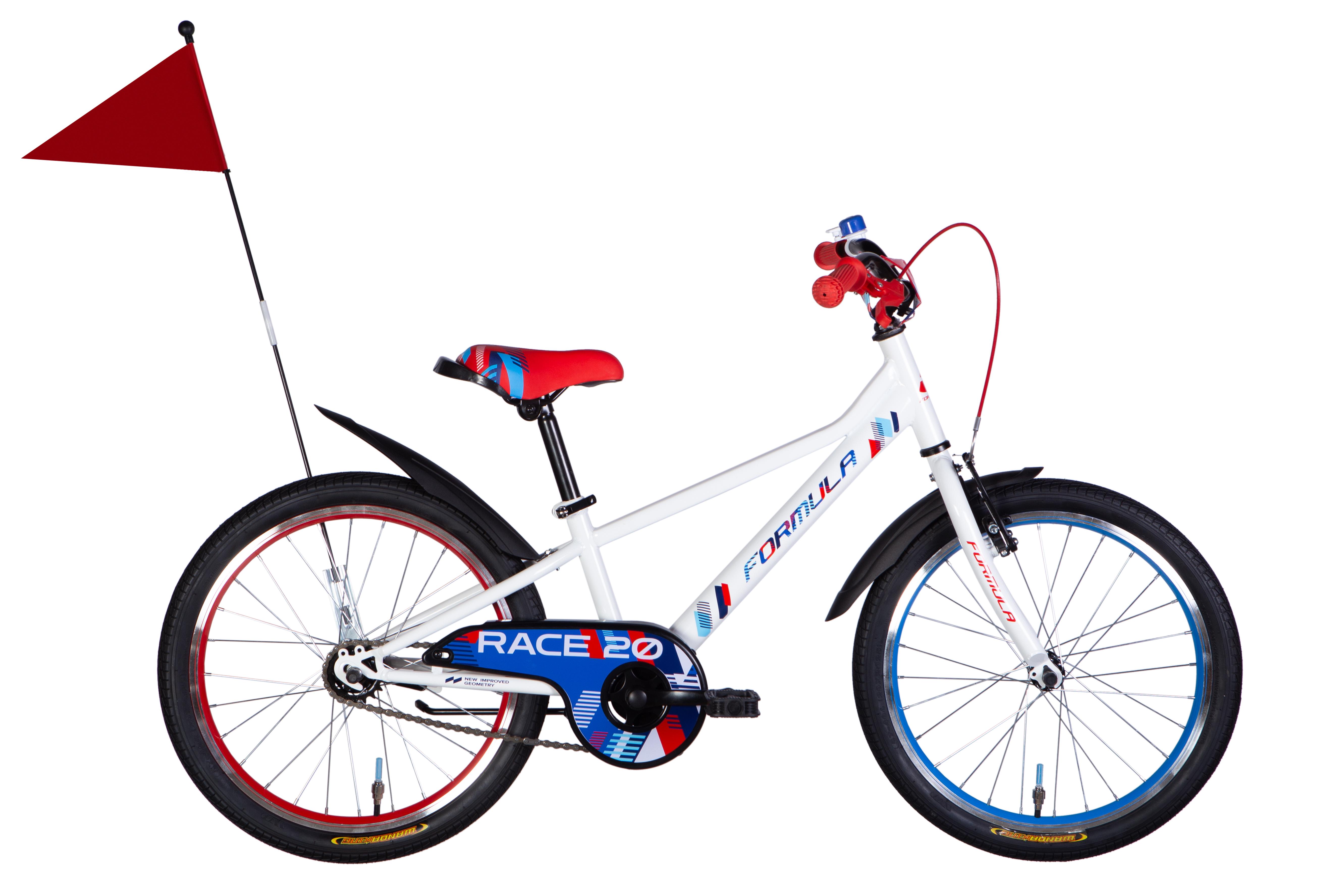 Велосипед ST 2025 20" Formula 2025 RACE BH рама 10" Білий з червоним/Синій (OPS-FRK-20-225)
