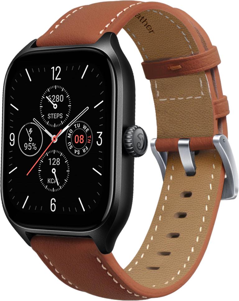 Ремешок кожаный Folsa для Amazfit GTS 4/Mini Brown (31540-30)