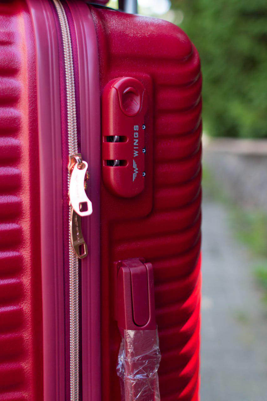 Чемодан пластиковый Wings WN-01 S Красный (11881148) - фото 3 Чемодан пластиковый Wings WN-01 S Красный (11881148) - фото 3