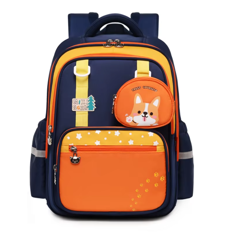 Рюкзак каркасний з ортопедичною спинкою до школи з гаманцем Синій Рюкзак каркасний з ортопедичною спинкою до школи з гаманцем Синій