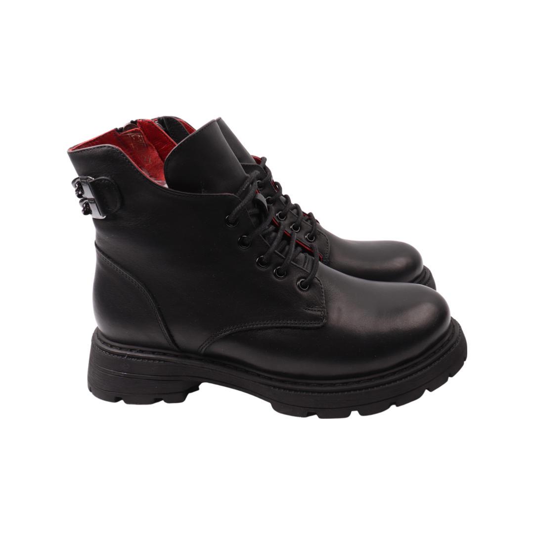 Ботинки женские Gossi из кожи р. 40 Черный (91-22ZHC)