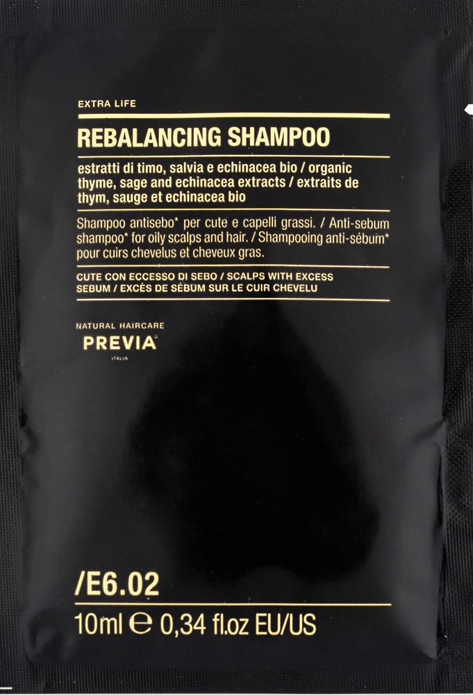 Шампунь PREVIA E6.02 Rebalancing Shampoo для жирної шкіри голови 10 мл (12334) Шампунь PREVIA E6.02 Rebalancing Shampoo для жирної шкіри голови 10 мл (12334)