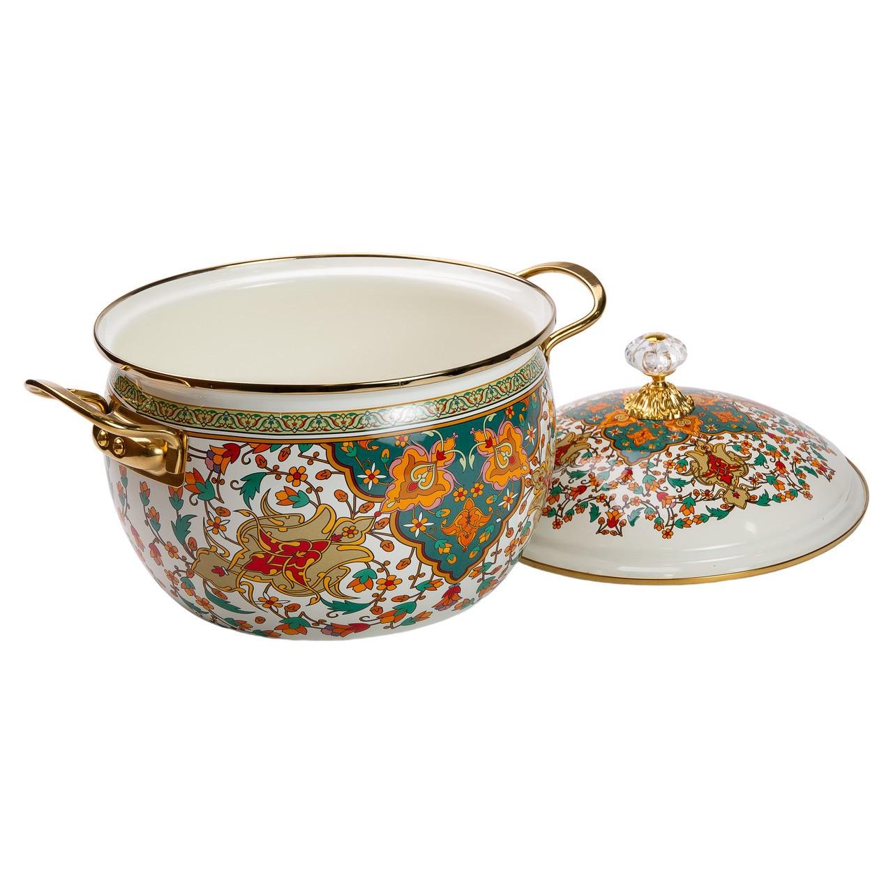 Каструля емальована для газових та електричних плит 5 л (HP-2-116) - фото 2 Каструля емальована для газових та електричних плит 5 л (HP-2-116) - фото 2