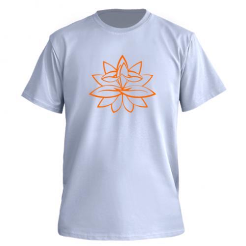 Футболка мужская FATLINE Premium Lotus yoga 2XL Бледно-голубой (15011193-14-119794-XXL)