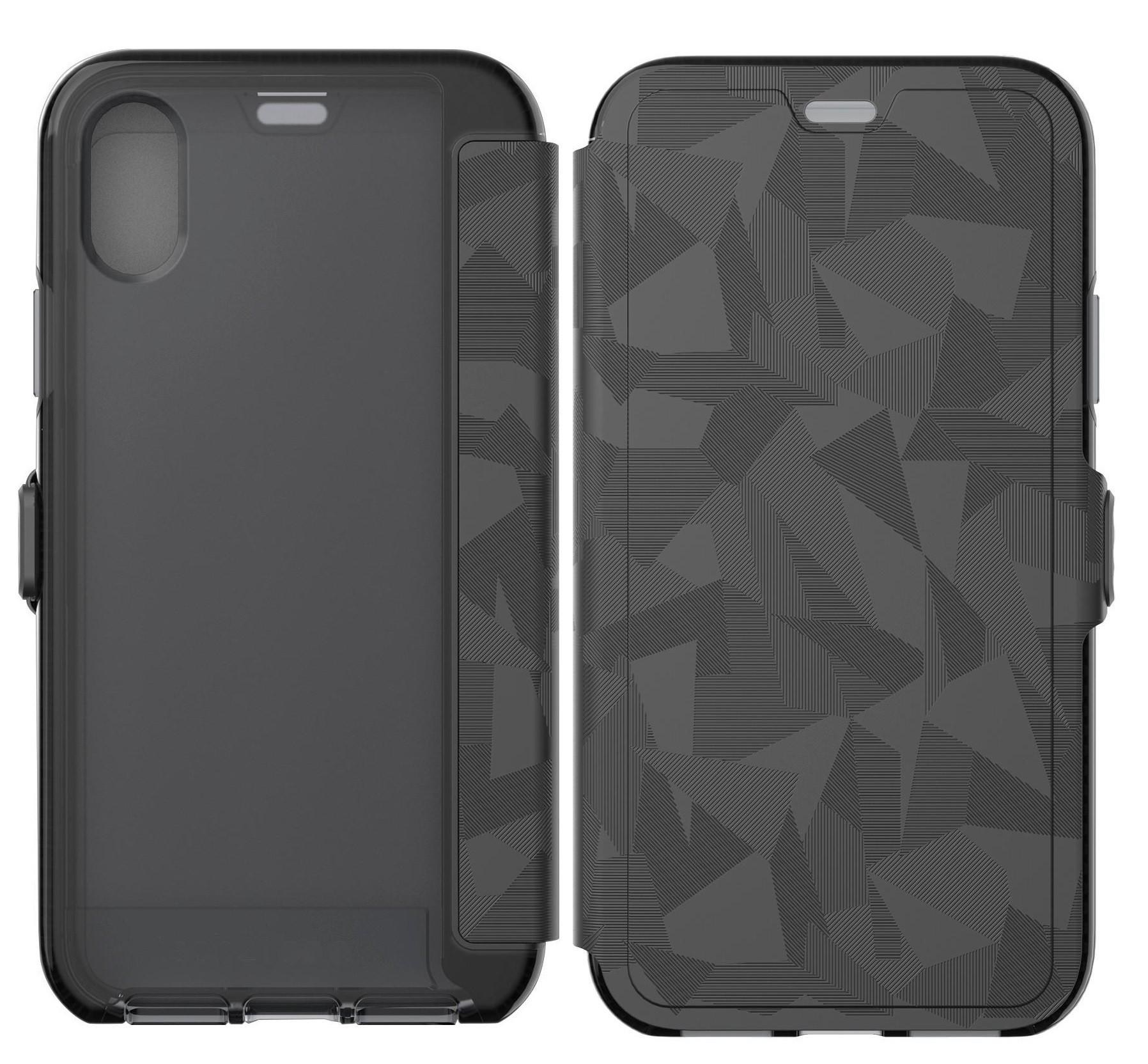 Противоударный чехол-книжка Tech21 Evo Wallet для Iphone X/XS Black