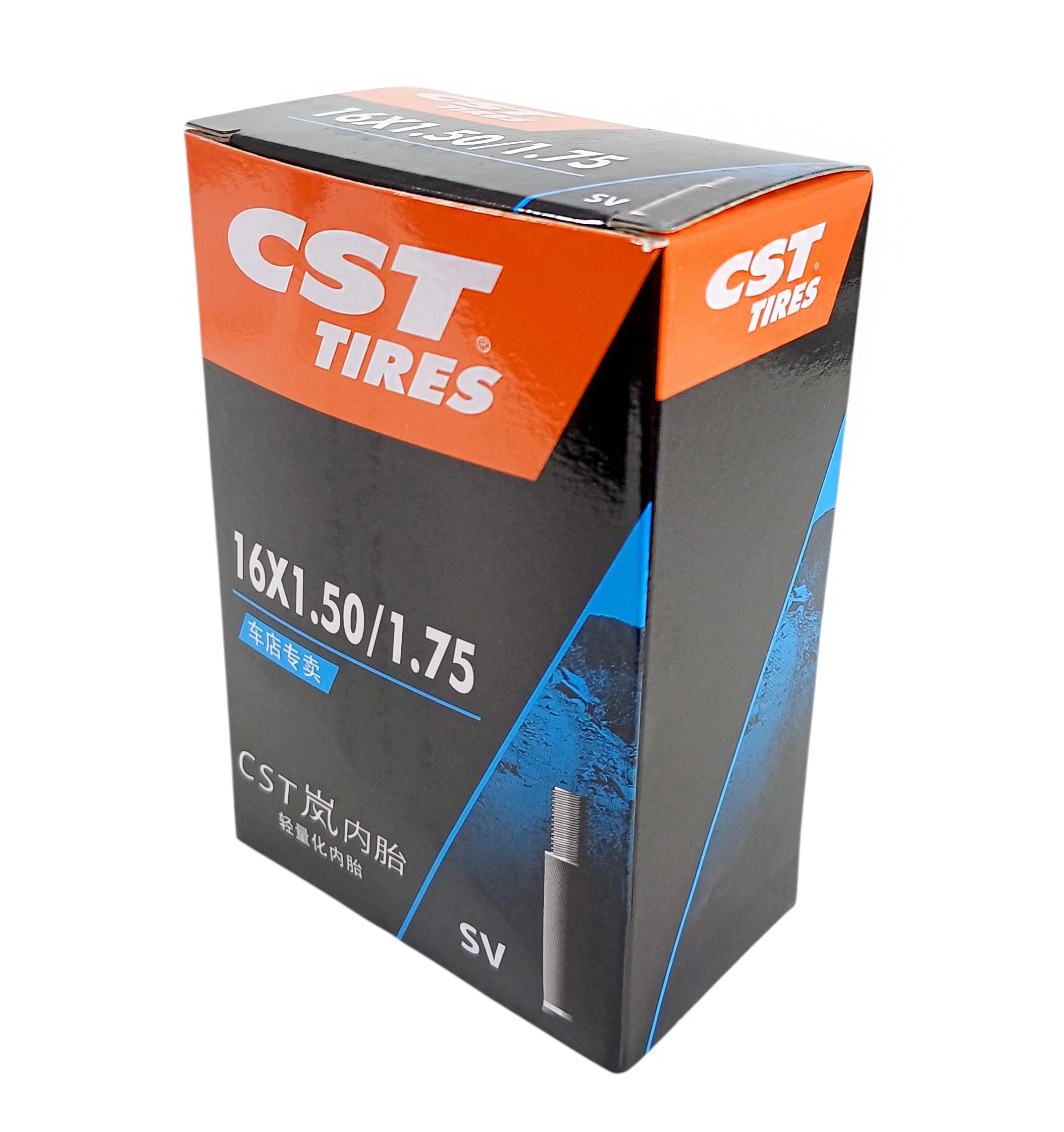Камера велосипедная CST 16x1,5/1,75 AV 38 мм (G0002304) Камера велосипедная CST 16x1,5/1,75 AV 38 мм (G0002304)