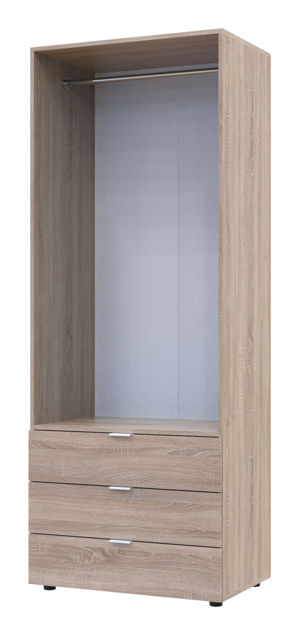 Шкаф распашной для одежды Doros Гелар 77,5х49,5х203,4 см Сонома (26819197) - фото 2