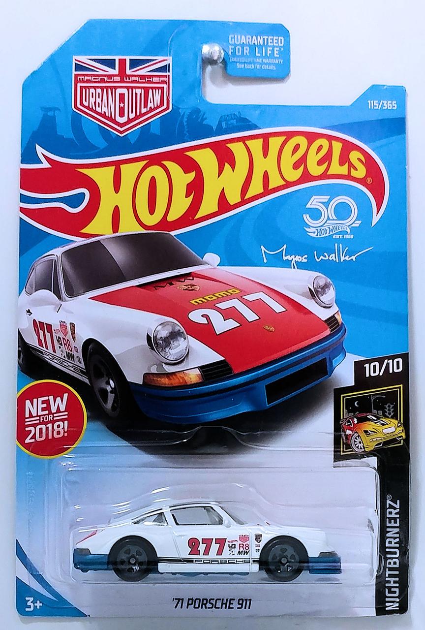 Игрушечная машинка Hot Wheels 71 Porsche 911 2018 Nightburnerz №115 Urban Outlaw Momo (FJV41)