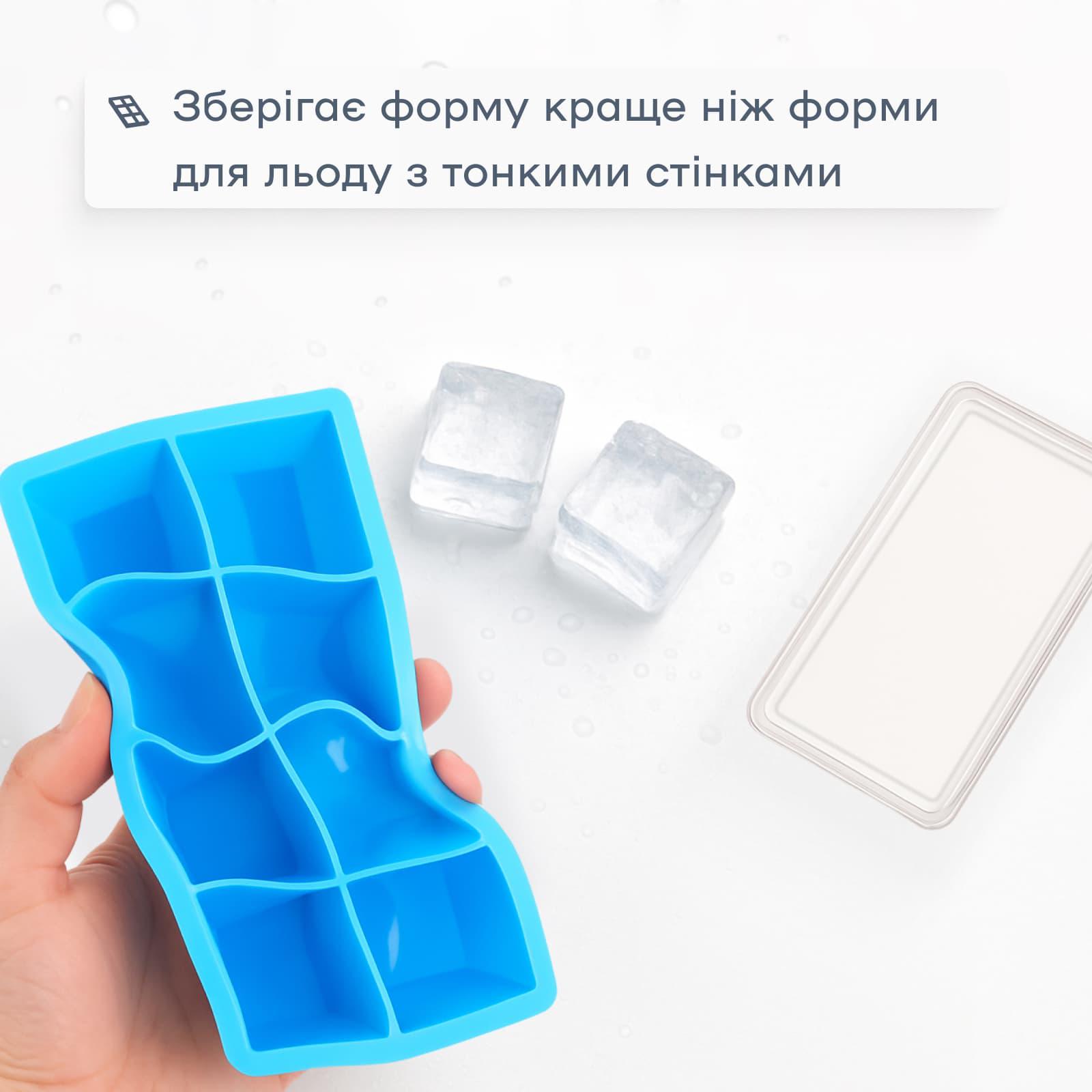 Форма для льда с крышкой Olin&Olin 8 кубиков по 5х5 см Голубой (0522-XL-8-SkyBlue) - фото 6 Форма для льда с крышкой Olin&Olin 8 кубиков по 5х5 см Голубой (0522-XL-8-SkyBlue) - фото 6