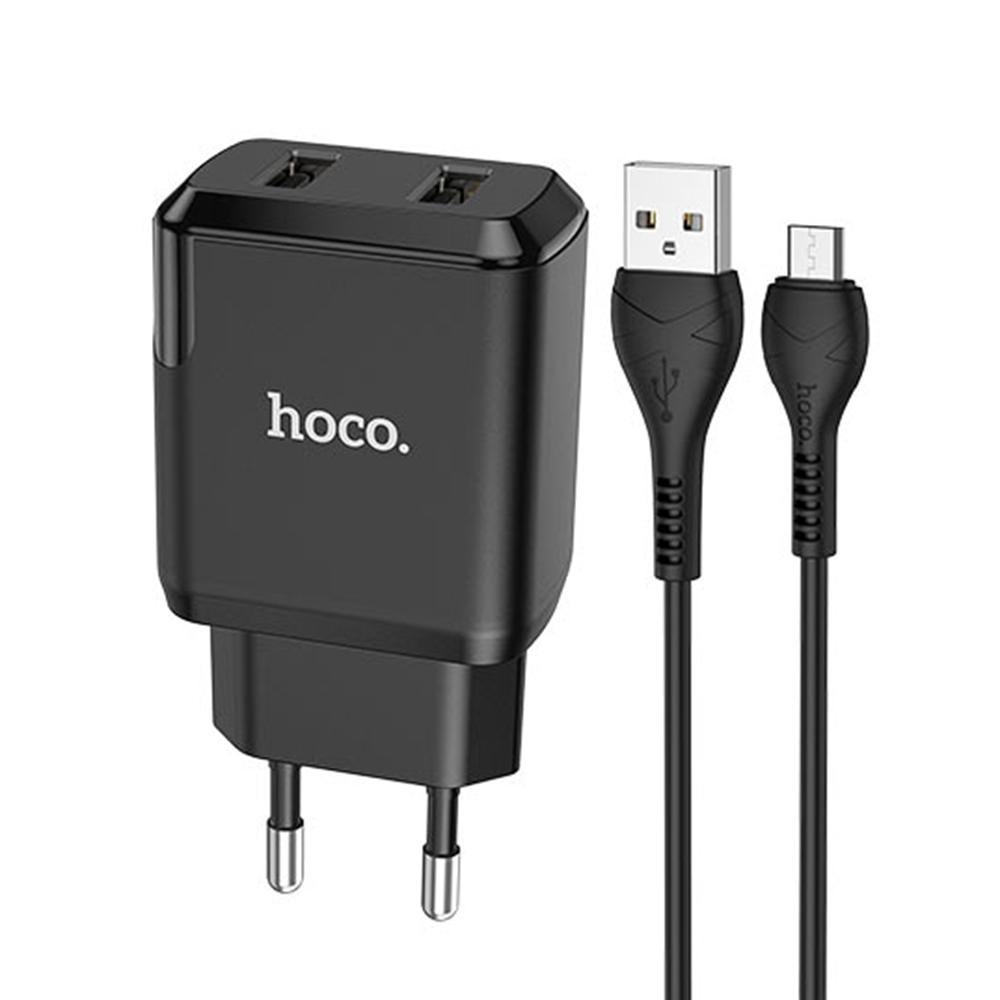 Зарядное устройство для телефонов Hoco N7 Home Charger 2,1 A 1 м Black (ts0000714110000000020460) Зарядное устройство для телефонов Hoco N7 Home Charger 2,1 A 1 м Black (ts0000714110000000020460)