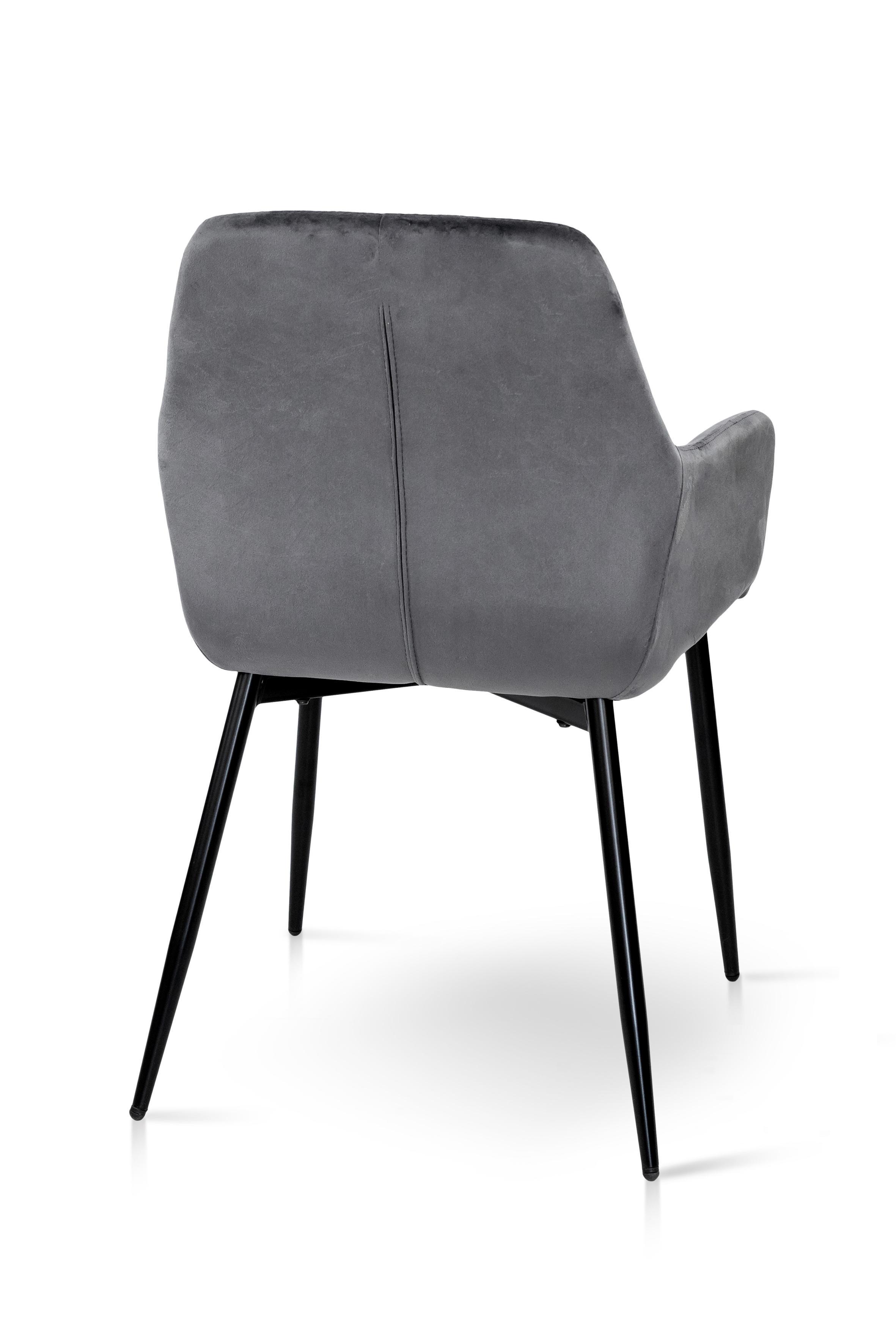 Стілець для кухні та вітальні ГРЕЙС Томас 530х890х570 мм Чорний/Сірий (GAА0057182) - фото 5 Стілець для кухні та вітальні ГРЕЙС Томас 530х890х570 мм Чорний/Сірий (GAА0057182) - фото 5