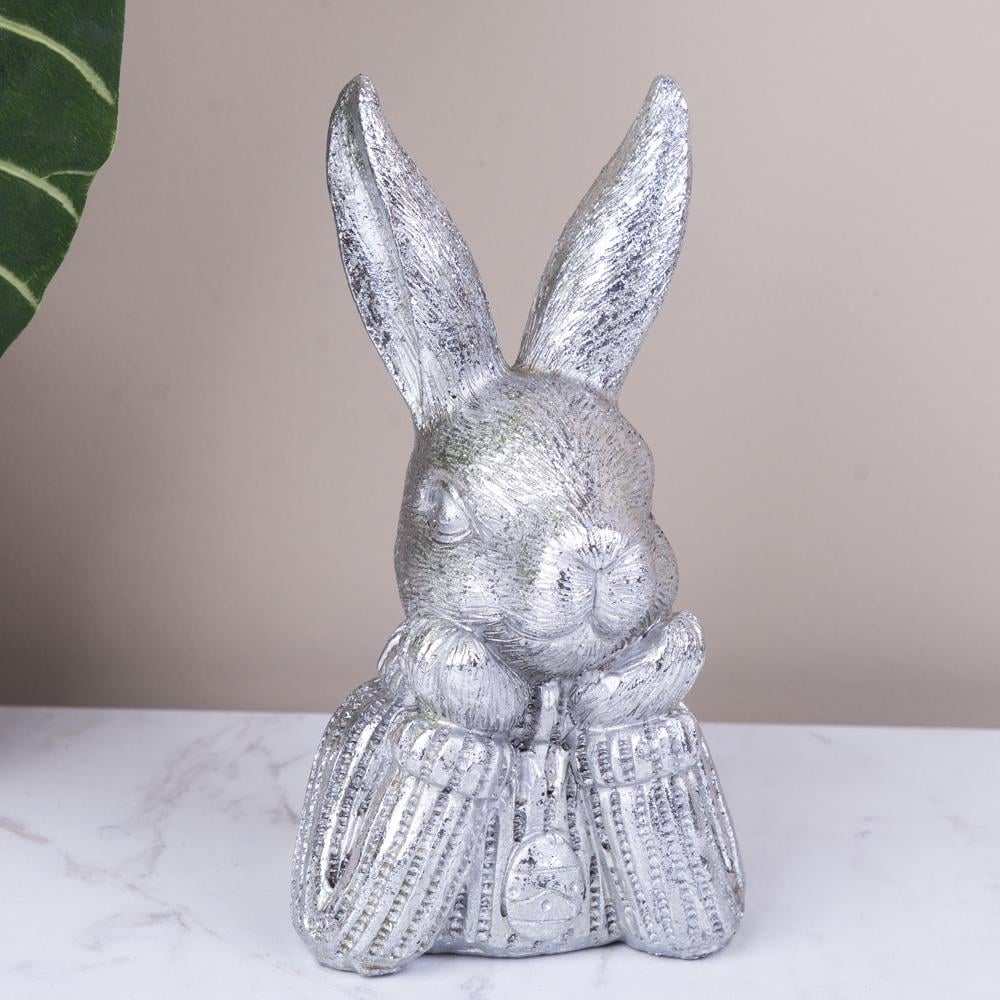 Статуэтка зайчик в свитере 20 см (LI002669)