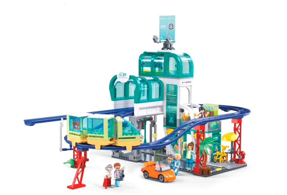 Конструктор Sluban Metropolis центральный вокзал 605 дет. (M38-B1263)