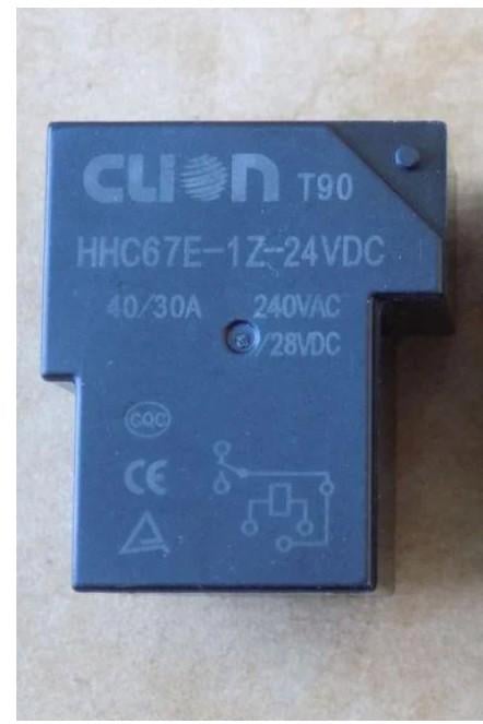 Реле HHC67E-1Z-24VDC для SLA-24VDC-SL-A/JQX-15F T90 -24VDC/QYT90-024-ZSR 40A/240VAC на перемикач (27727)