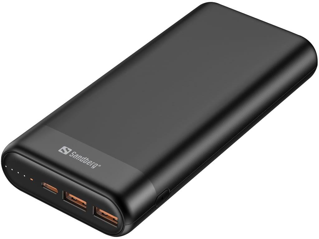 Повербанк Sandberg PD 65W 3A QC3.0 20000 mAh USB 2хType-C OUT (420-62)