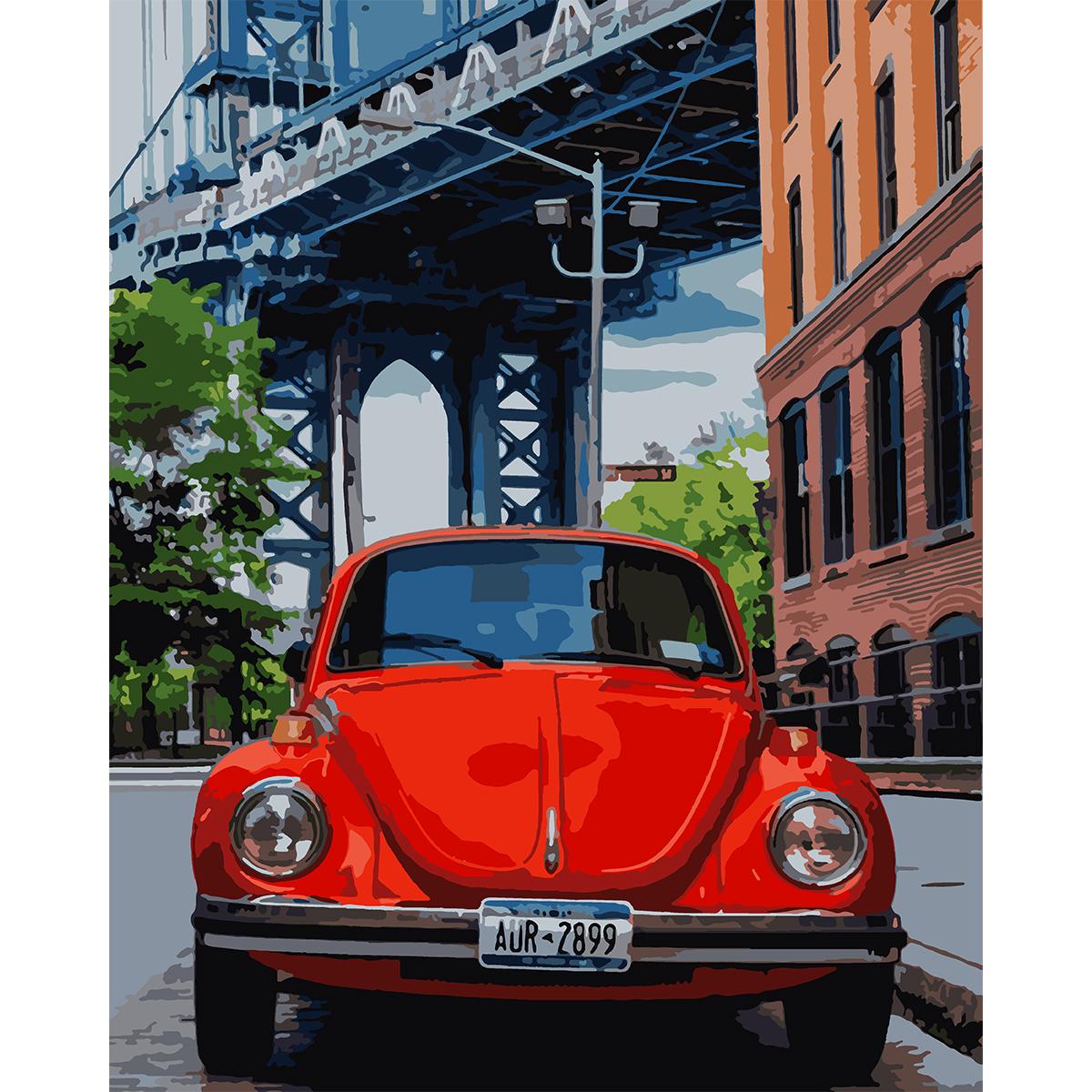 Картина по номерам Santi Ретро машина 40x50 см (Top-954749)