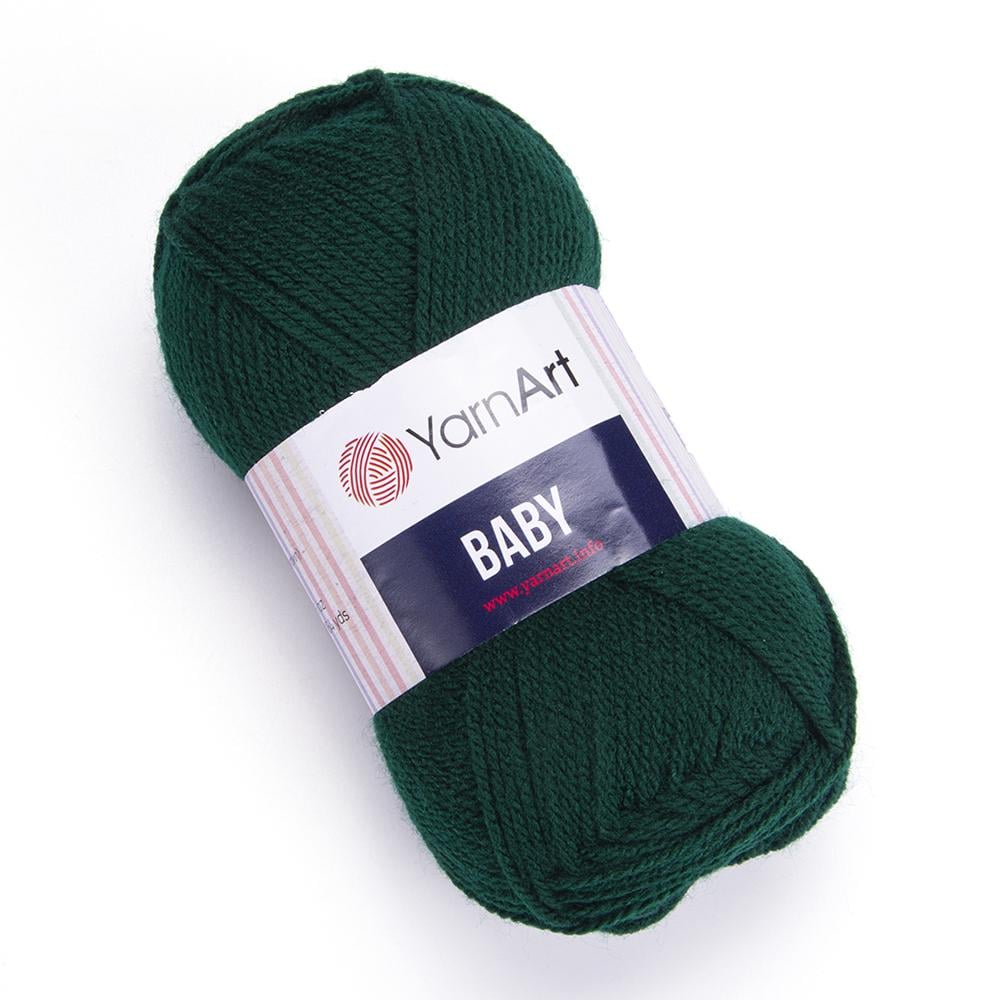 Пряжа YarnArt Baby 590 Темний смарагд (6016)