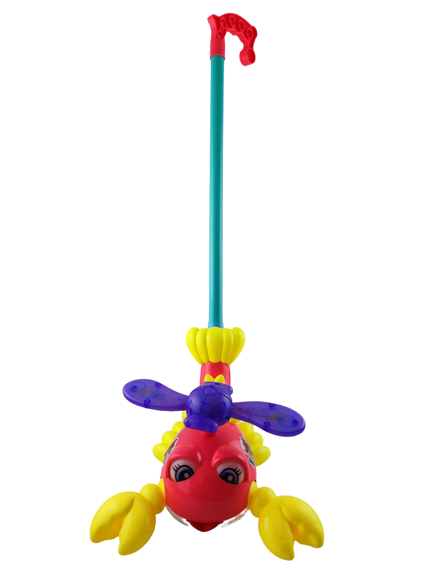 Каталка на палочке Рыбка со светом Розовый (108933) Каталка на палочке Рыбка со светом Розовый (108933)