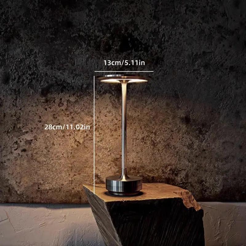 Лампа настольная с аккумулятором Touch Tricolour Flying Saucer Table Lamp - фото 9