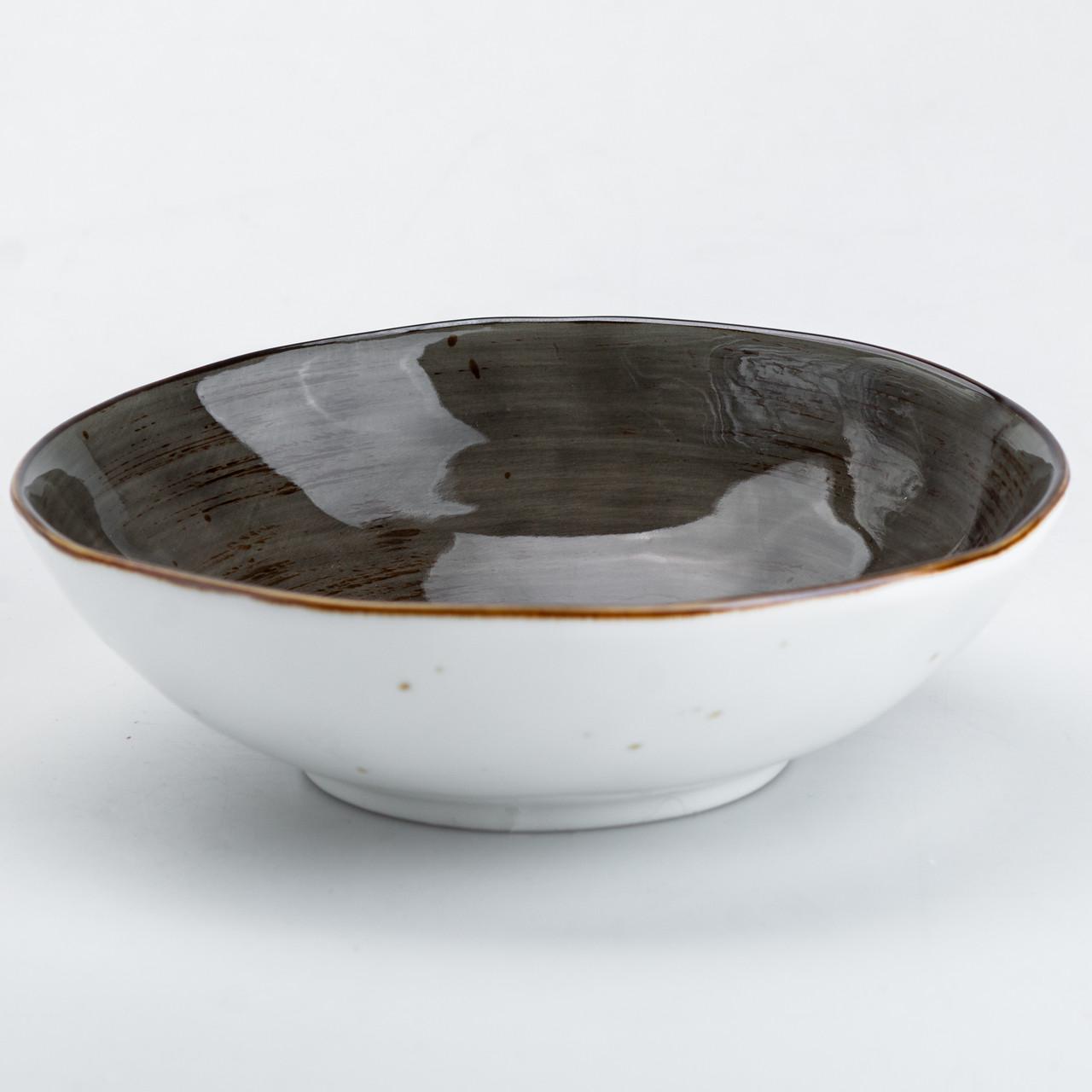 Тарілка обідня глибока кругла керамічна 17,5 см (4511) - фото 7