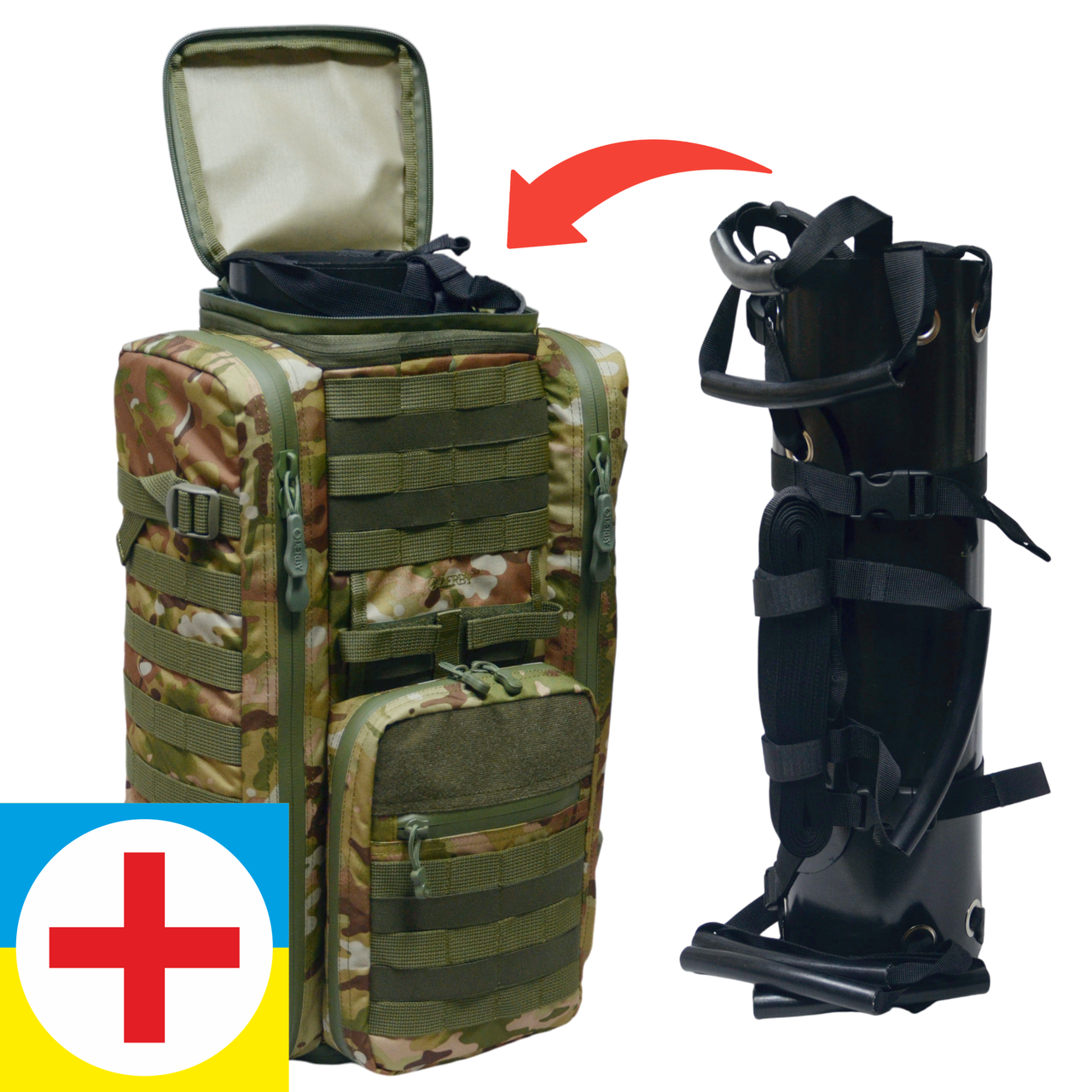 Рюкзак боевого медика Derby MultiPack с отделом для ношей Мультикам (2543872256) - фото 11 Рюкзак боевого медика Derby MultiPack с отделом для ношей Мультикам (2543872256) - фото 11