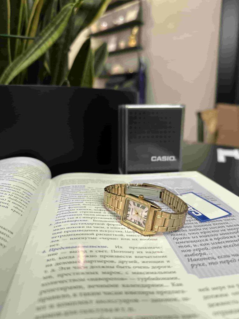 Наручний годинник жіночий Casio LTP-V007G-9BUDF CARTIER Золотий - фото 3 Наручний годинник жіночий Casio LTP-V007G-9BUDF CARTIER Золотий - фото 3