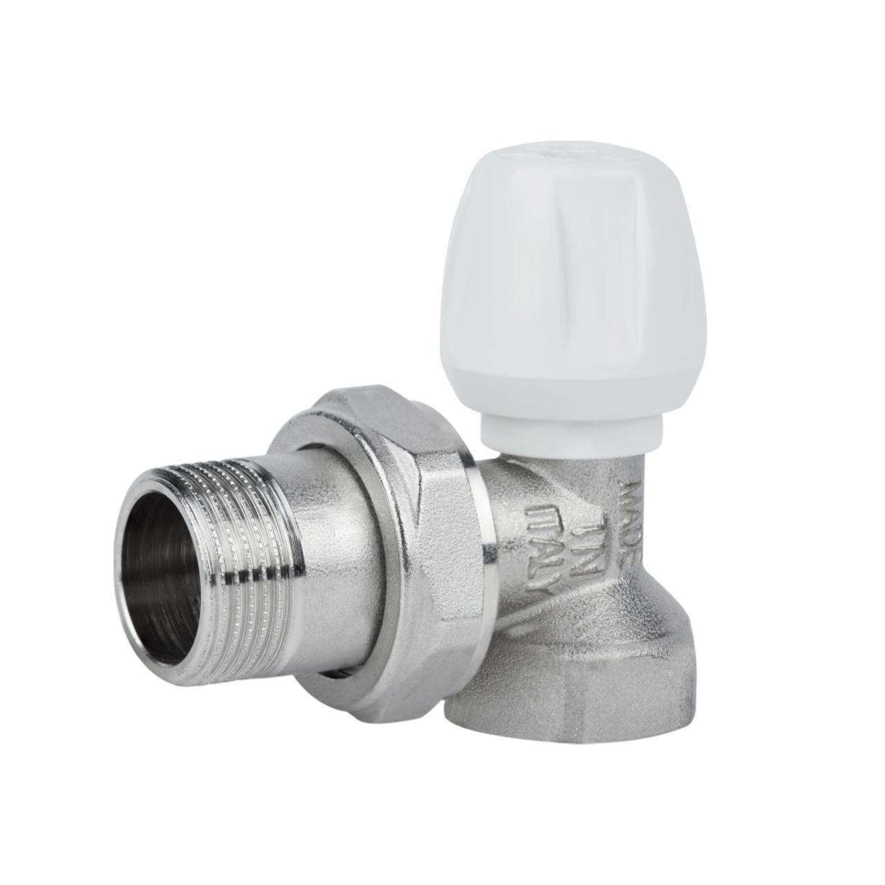 Кран ICMA 3/4" угловой радиаторный верх №803