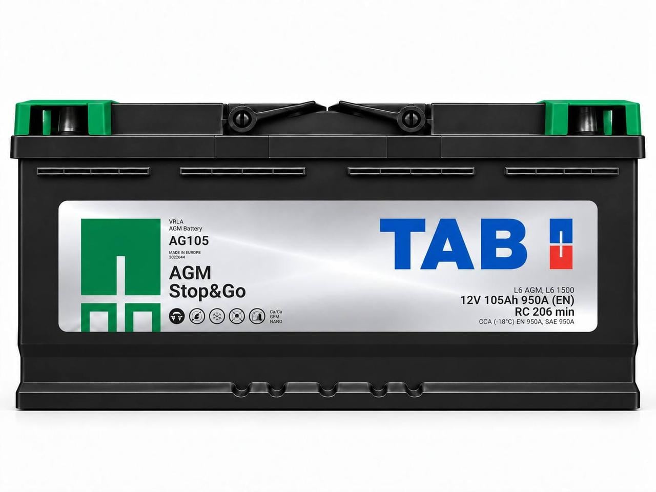 Аккумулятор TAB AGM 105 Ah 950A 12V (3191404727) Аккумулятор TAB AGM 105 Ah 950A 12V (3191404727)