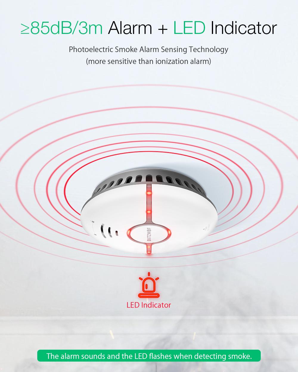 Wi-Fi датчик детектування диму і чадного газу Blitzwolf BW-IS7 - фото 11
