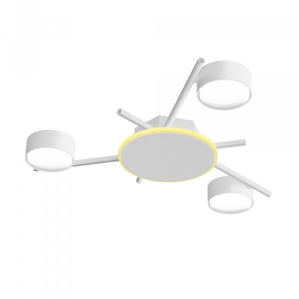 Светильник потолочный Videx VL-SPF20B-WB под лампу GX53 с подсветкой Белый