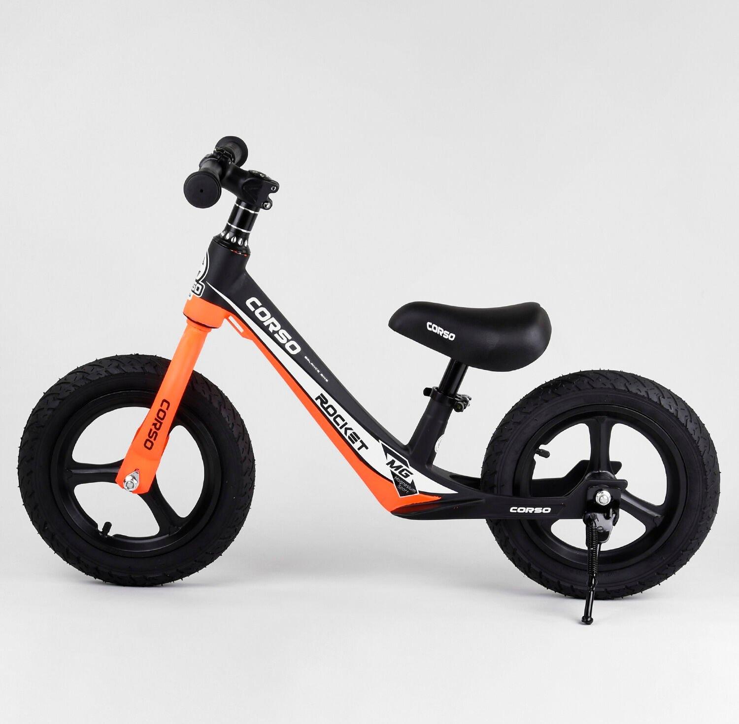 Біговел дитячий Corso 25825 на магнієвій рамі/колеса надувні 12"/з підніжкою (25825)