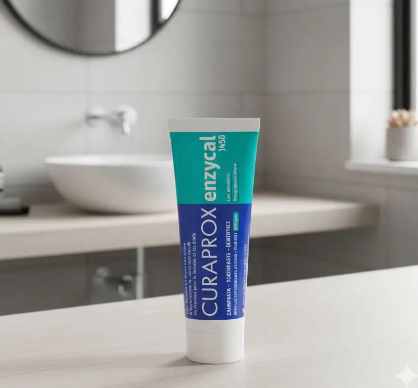Зубная паста с высоким содержанием фторида натрия CURAPROX Enzycal 1450 мг/кг - фото 3 Зубная паста с высоким содержанием фторида натрия CURAPROX Enzycal 1450 мг/кг - фото 3