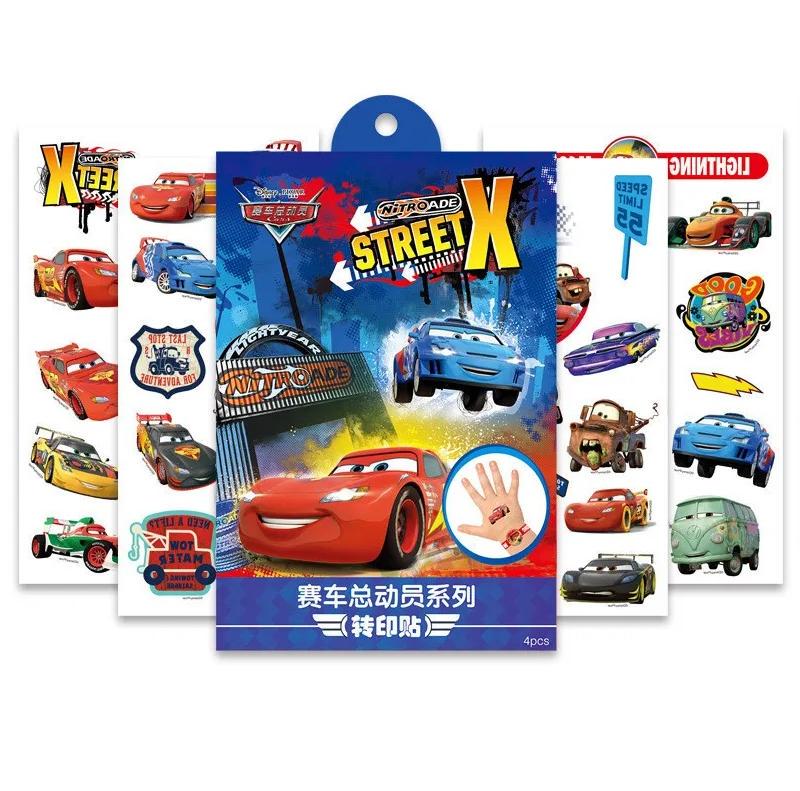 Детское тату Chuangmei Cars Street-X 4 листа (13453892)